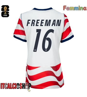 Stati Uniti Alex Freeman #16 Prima Maglia Femmina Mondiali 2026 Manica Corta